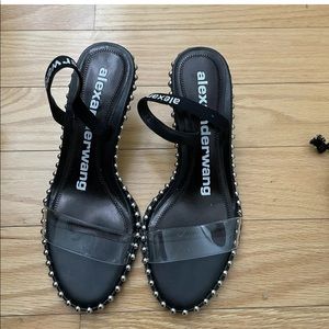 Alexander wang nova low heel studded sling back 36